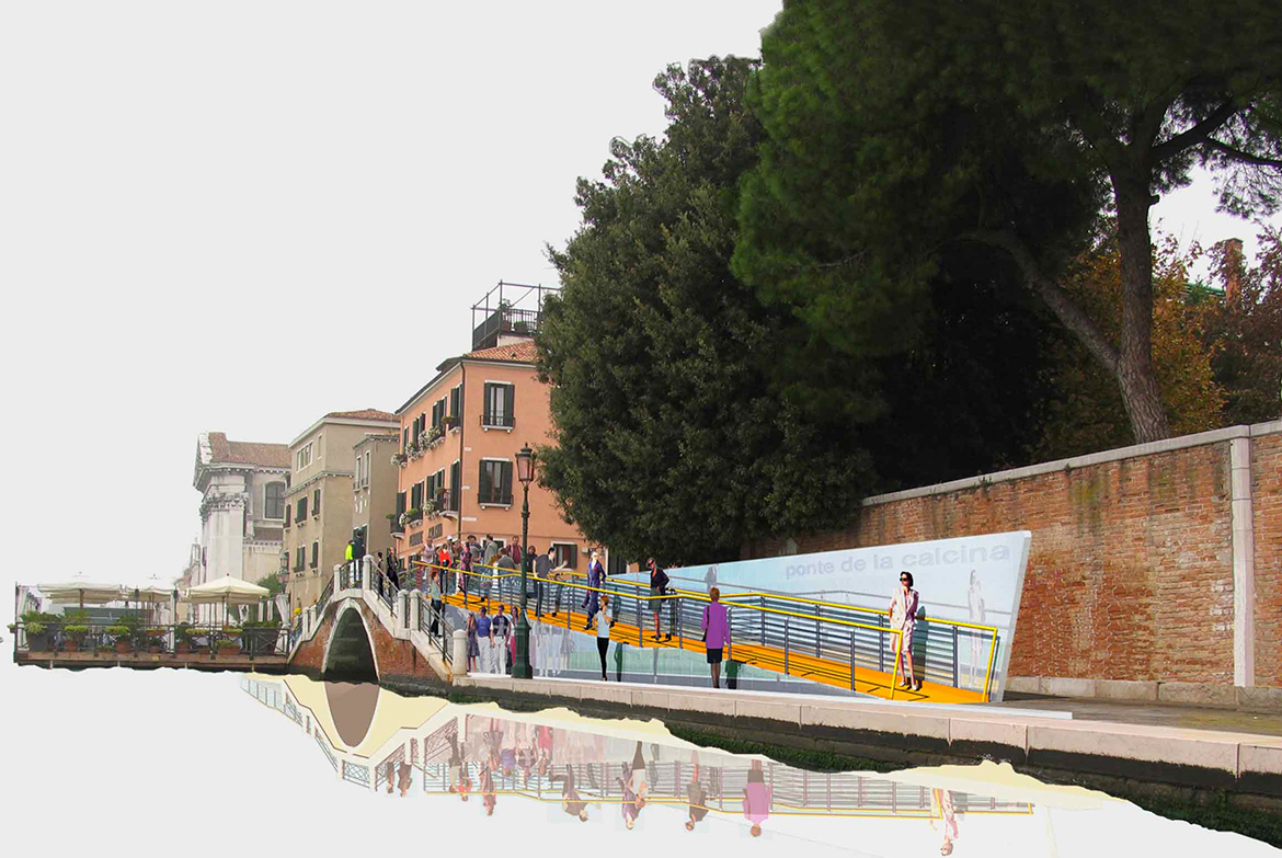 Rampa provvisoria per maratona