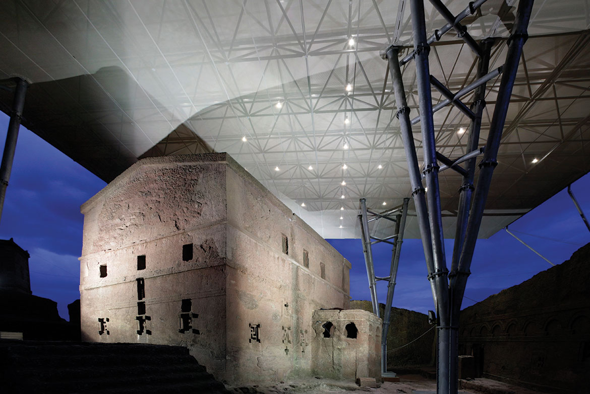  Shelters for rock-hewn churches 